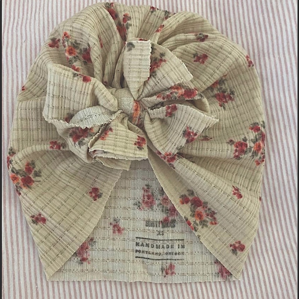 XS Floral Ripley Ribbed Bunny Knot